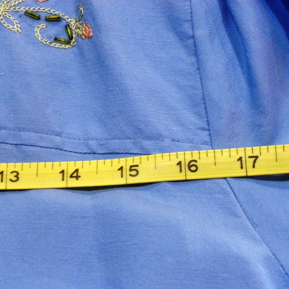 Ladies' Susan Graver Blouse, LINEN BLEND, LIKE NEW, size L - Picture 8 of 8